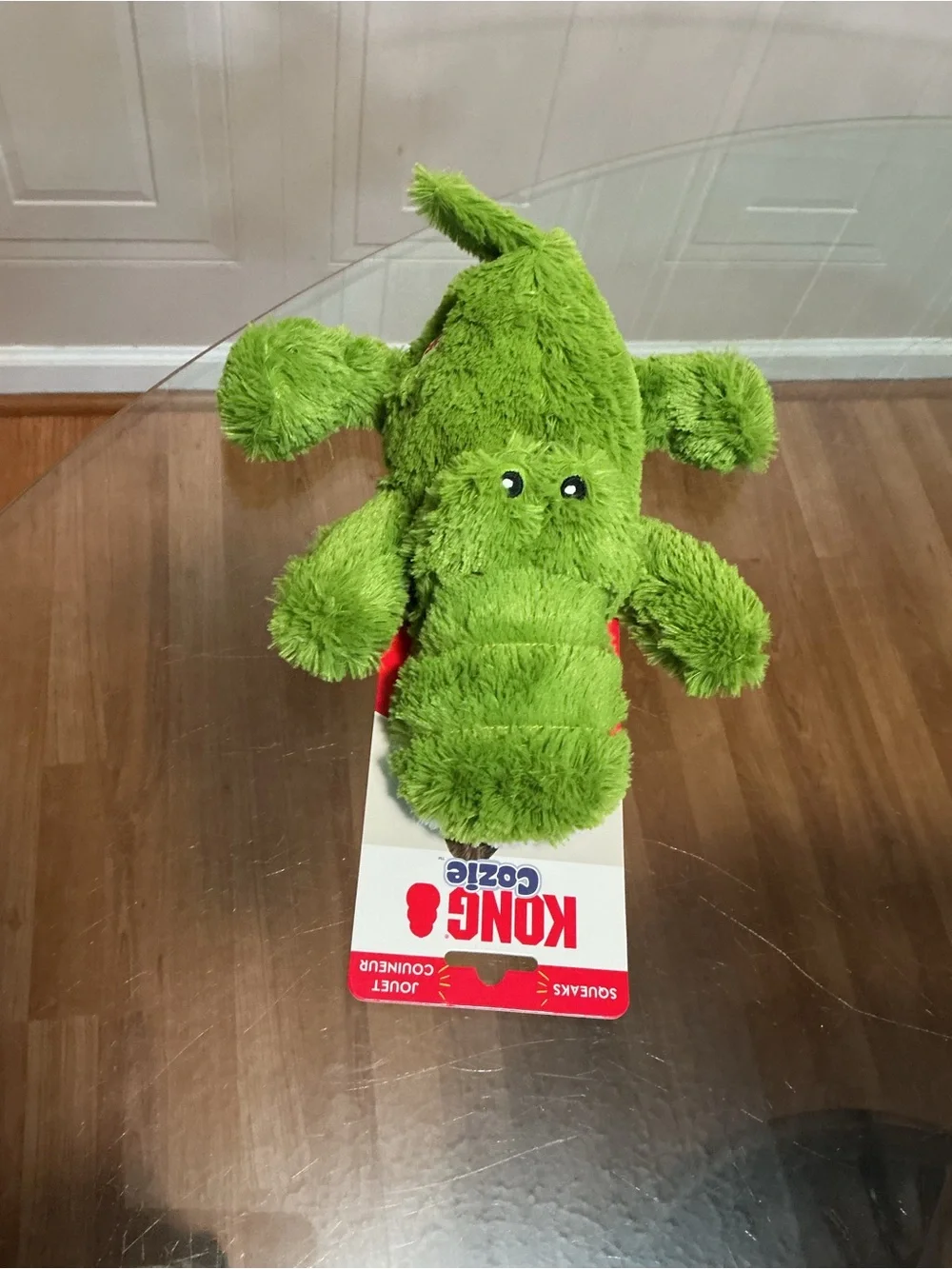 Kong Cozie Ali Alligator Clog with Squeaker Extra Large 11”